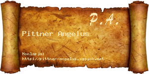 Pittner Angelus névjegykártya